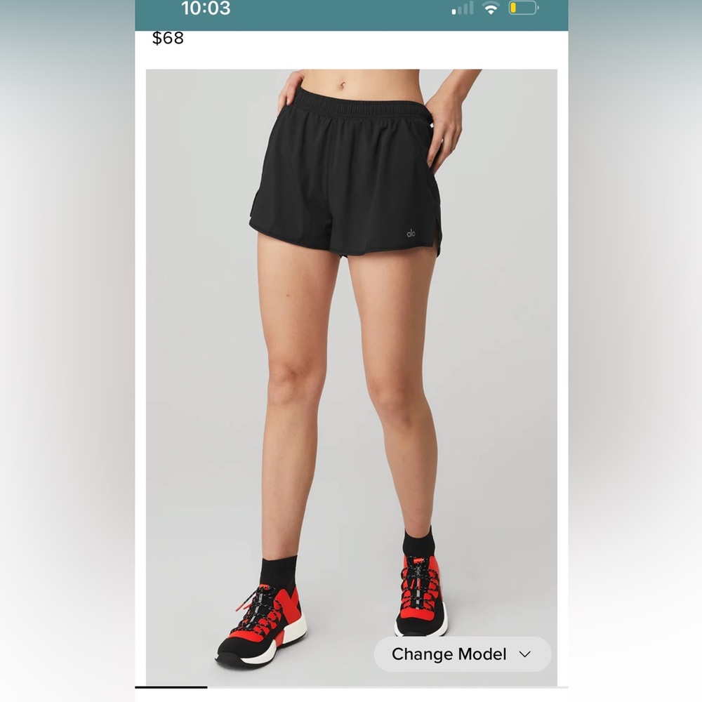 Alo Stride Short - Size Medium - Worn twice